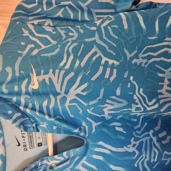 Nike Dri-FIT Women's Blue Standard Fit Performance Tee - Size XL - Picture 7 of 9